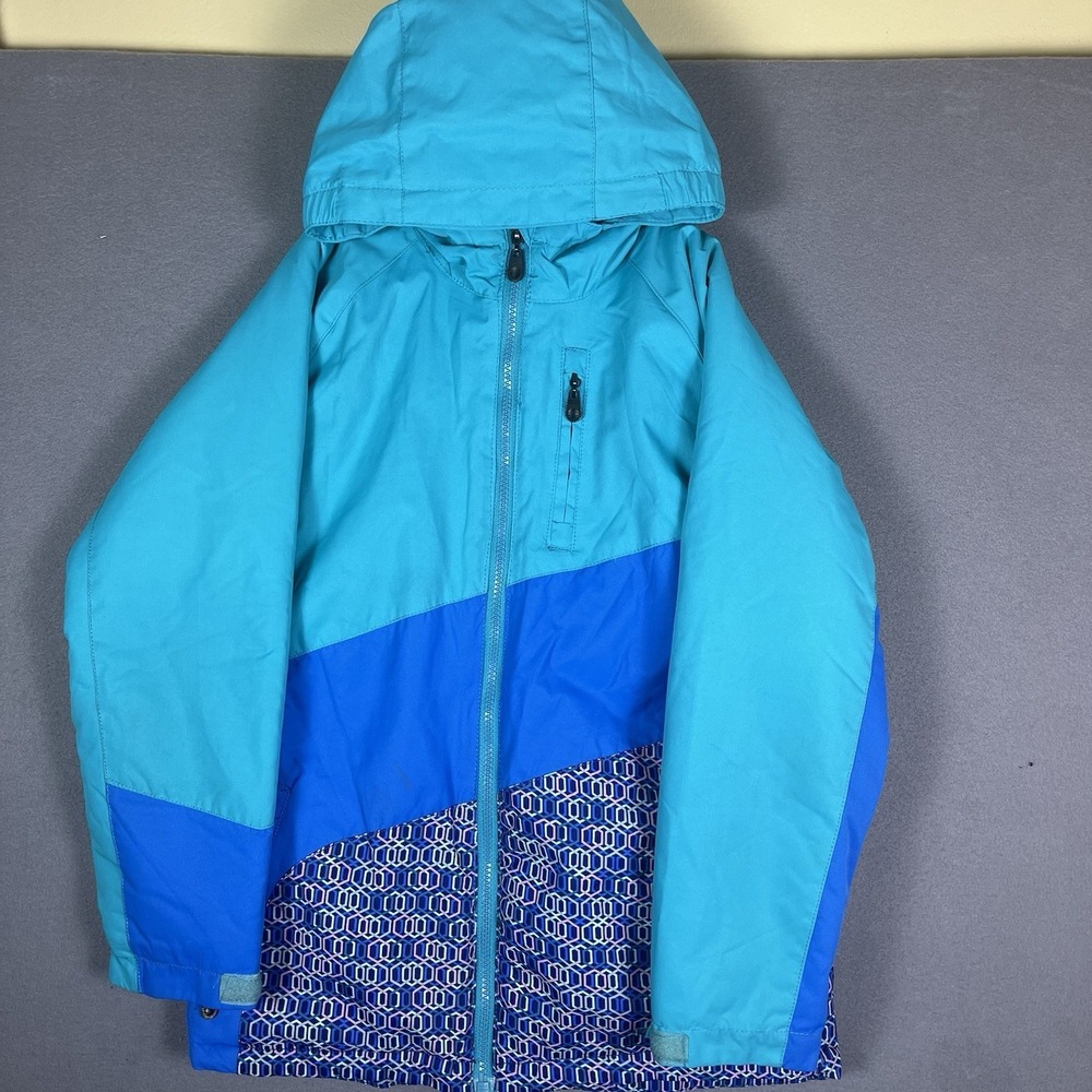 Arctix Kids Frost Insulated Winter Jacket Blue Green Medium-10/12